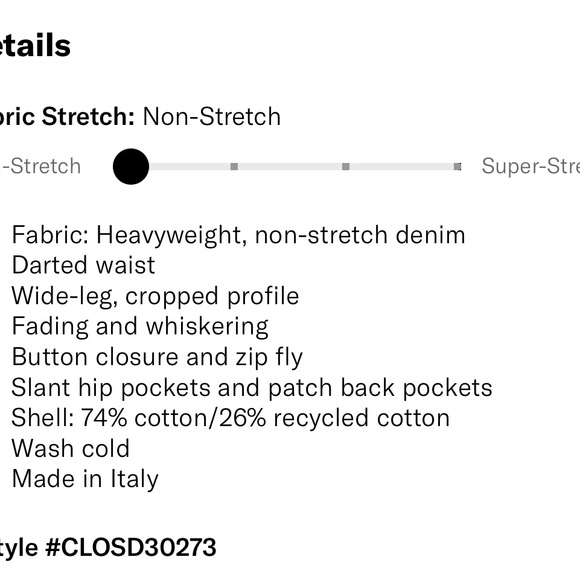 Closed Leira Wide Leg Jeans - size 27 - Picture 6 of 9